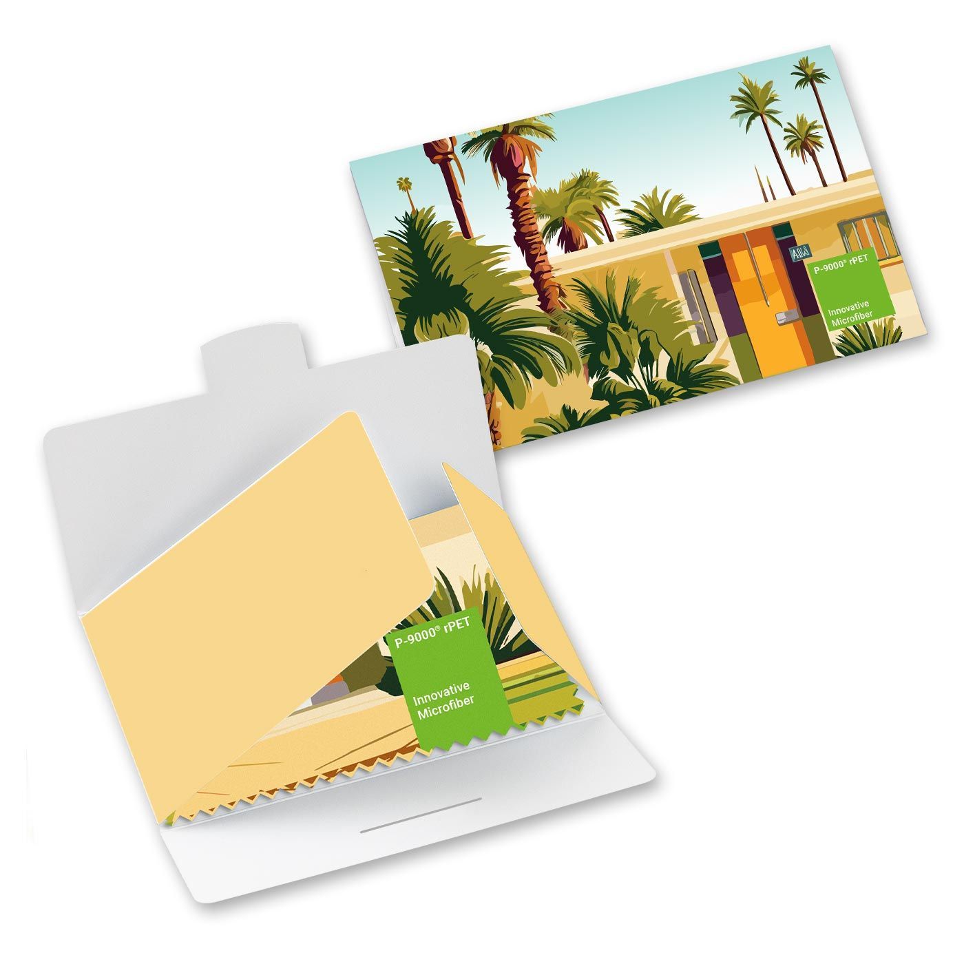 Auf Vorderseite ganzflächig (15 x 15 cm)