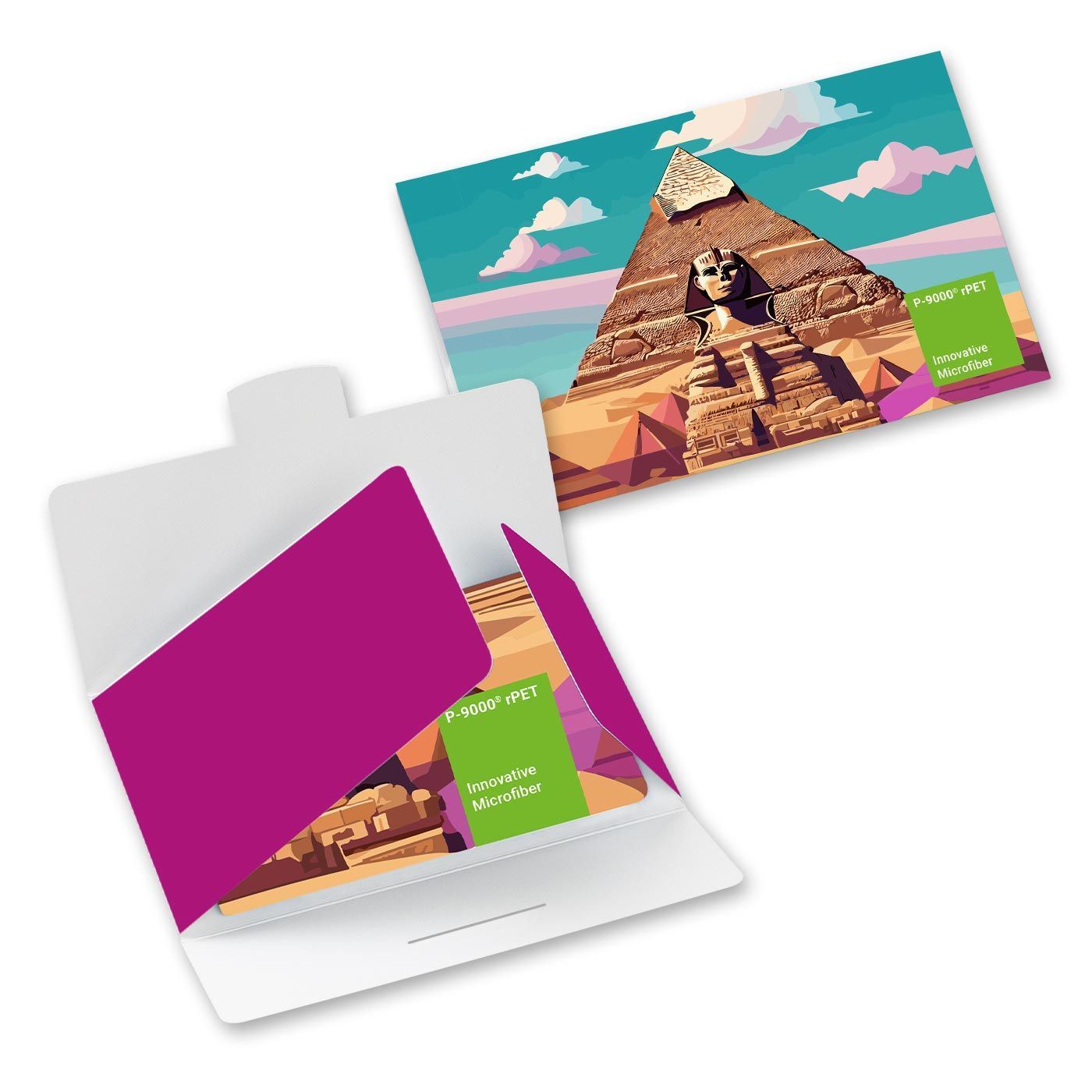 Auf Vorderseite ganzflächig (30 x 20 cm)