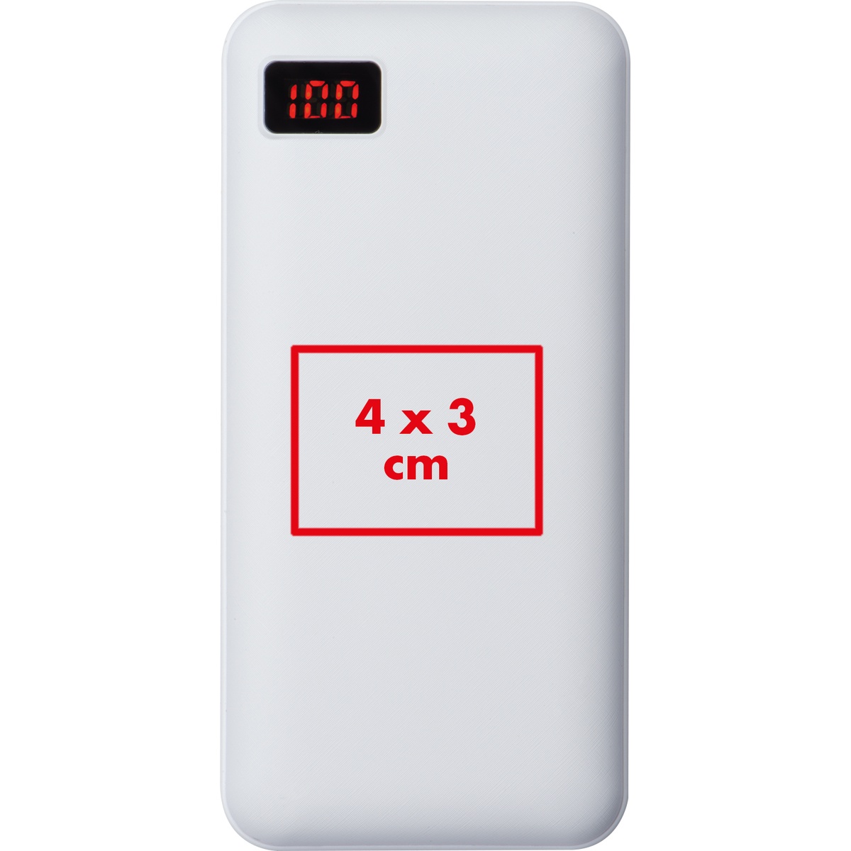 Auf die Powerbank (4 x 3 cm)