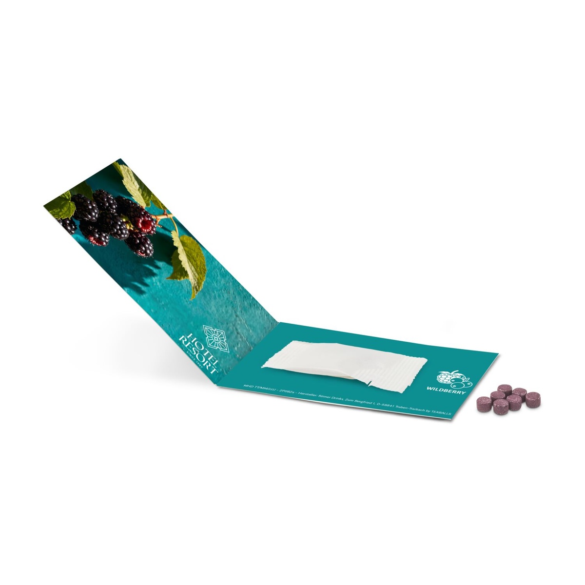 Klappkarte Promo Drops (172 x 55 mm (offen))