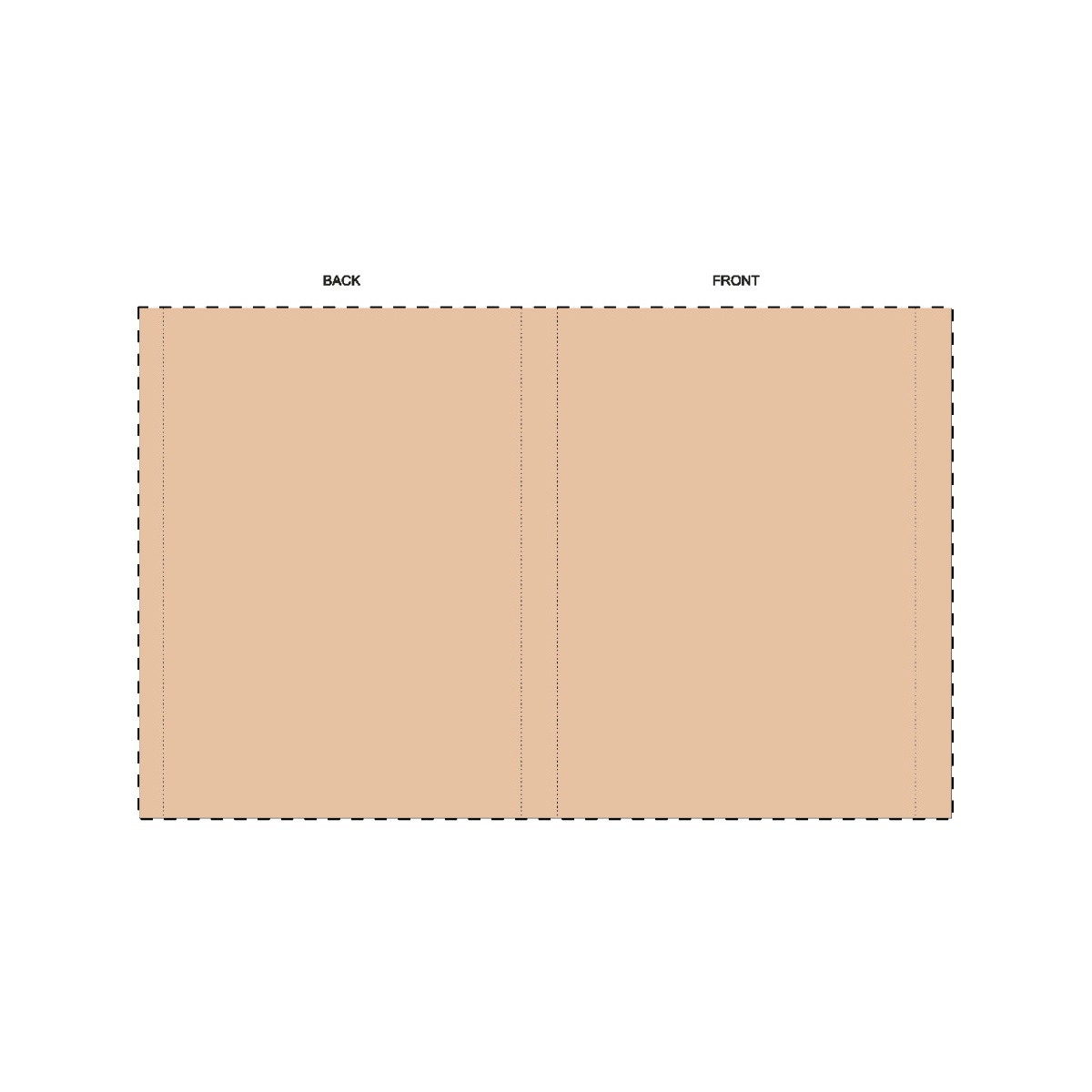 Maßgefertigte Kraft-Papierbanderole (334 x 210 mm)