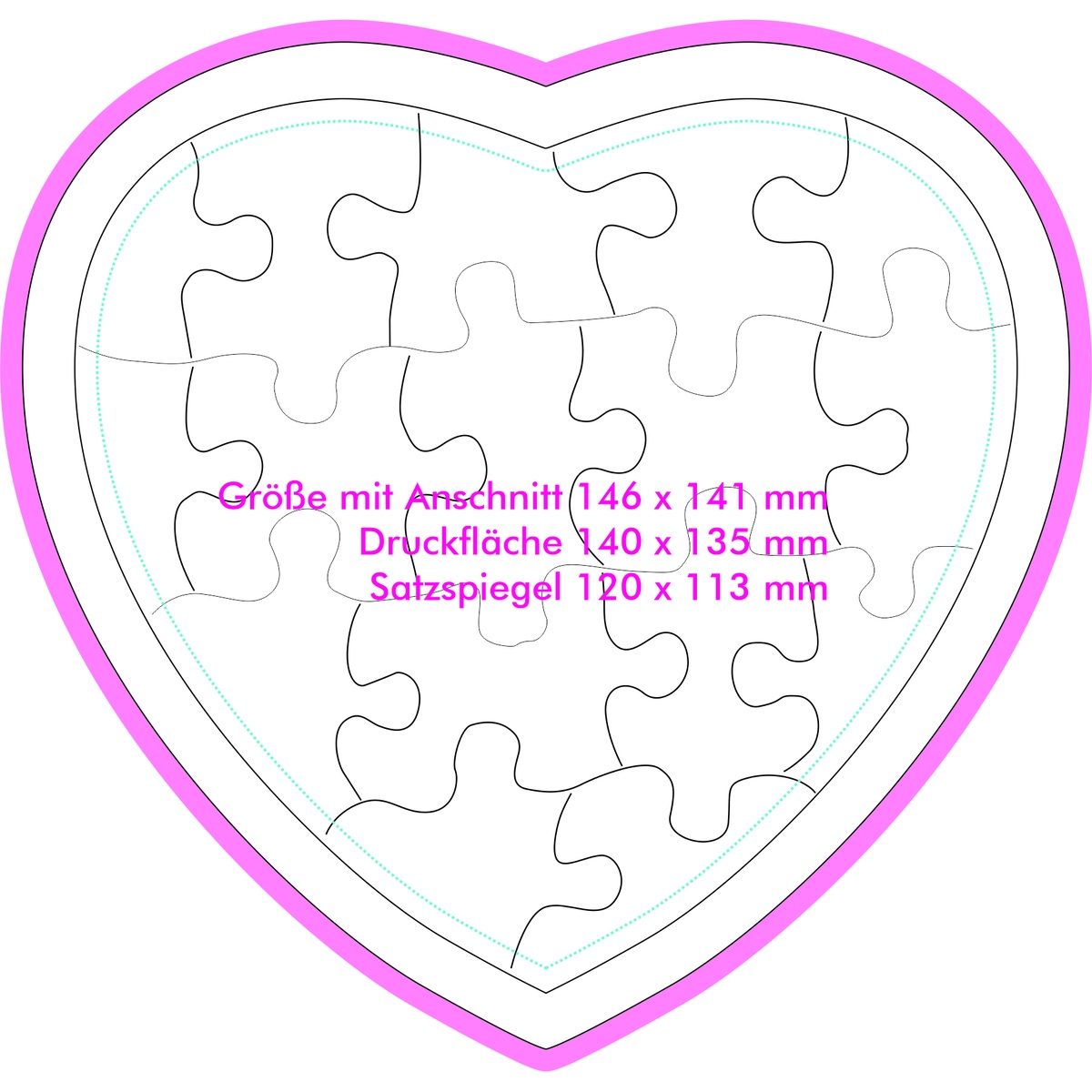 Vorderseite (14 x 13,5 cm)