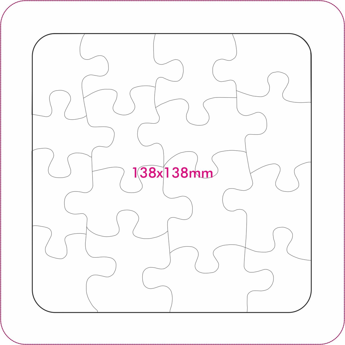 Vorderseite (13,8 x 13,8 cm)