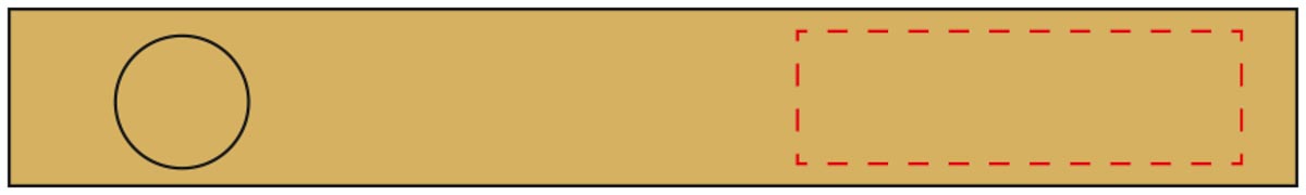 Oberseite, vorne (1,5x5 cm)