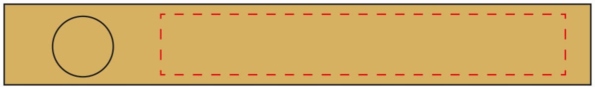 Oberseite (10x1,5 cm)
