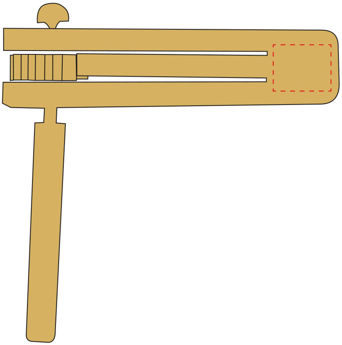 seitlich vorne (2x2,5 cm)