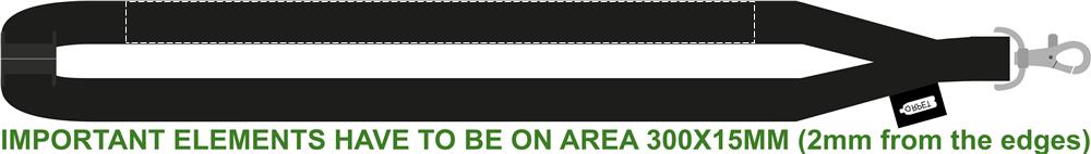 Band hinten auf weiß (2 x 30 cm)