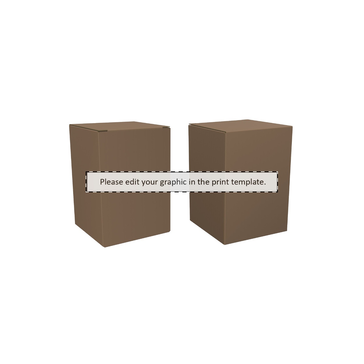 Maßgefertigter Kraft-Wellpappkarton (227 x 309 mm)