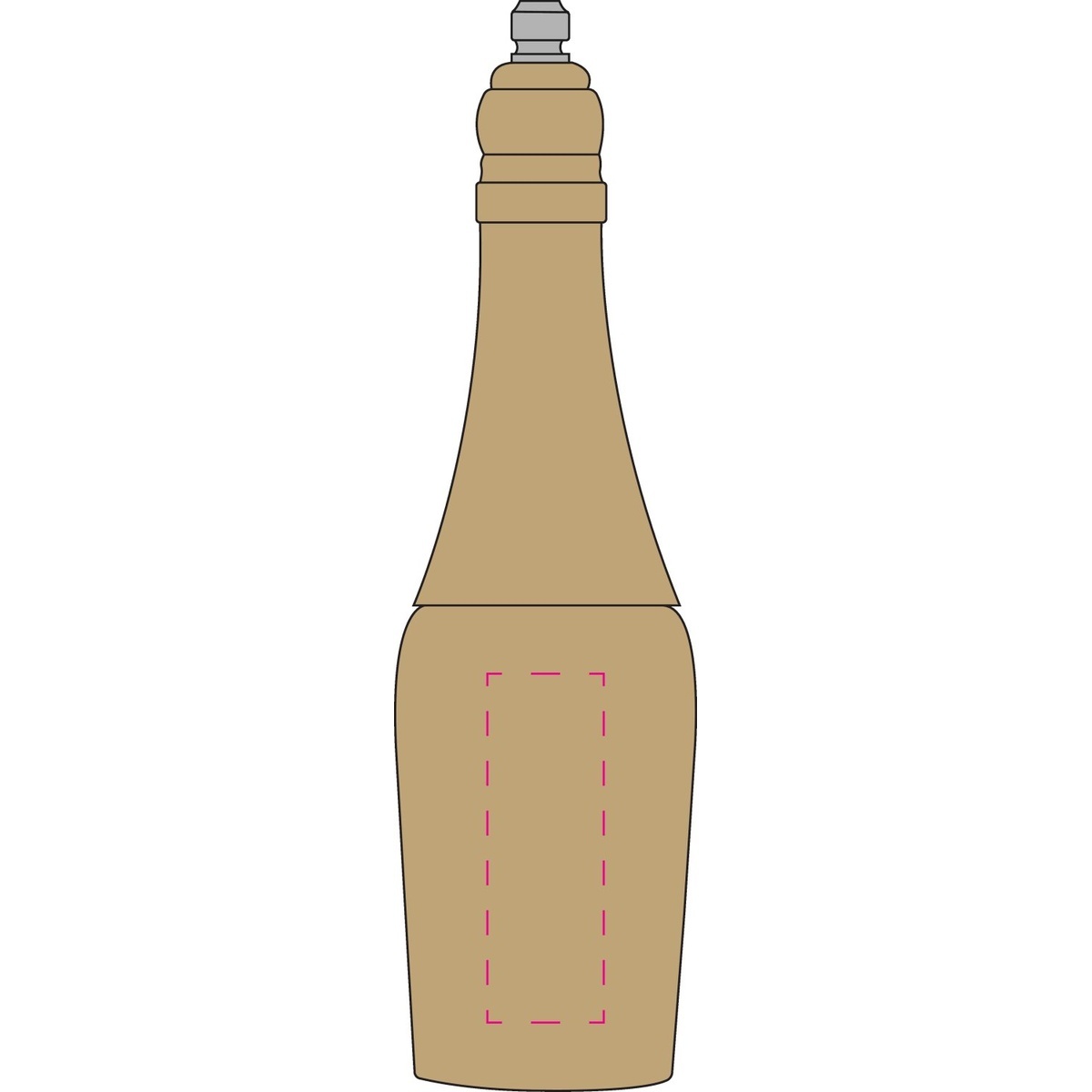 mittig (60 x 20 mm)