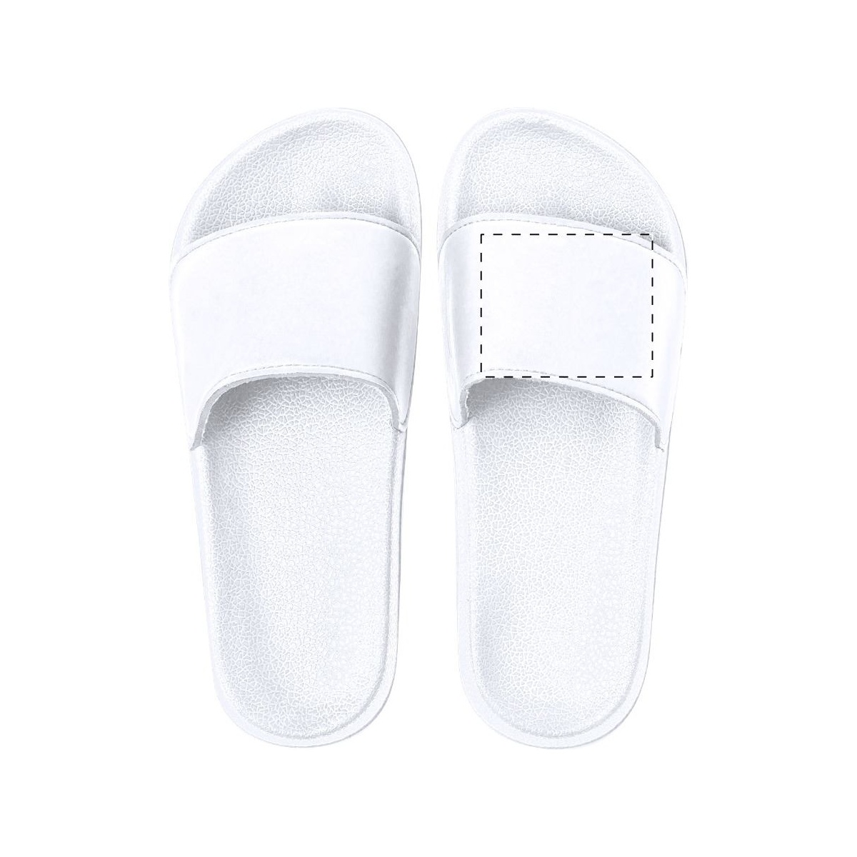 Oberseite - rechter Slipper (55 x 55 mm)