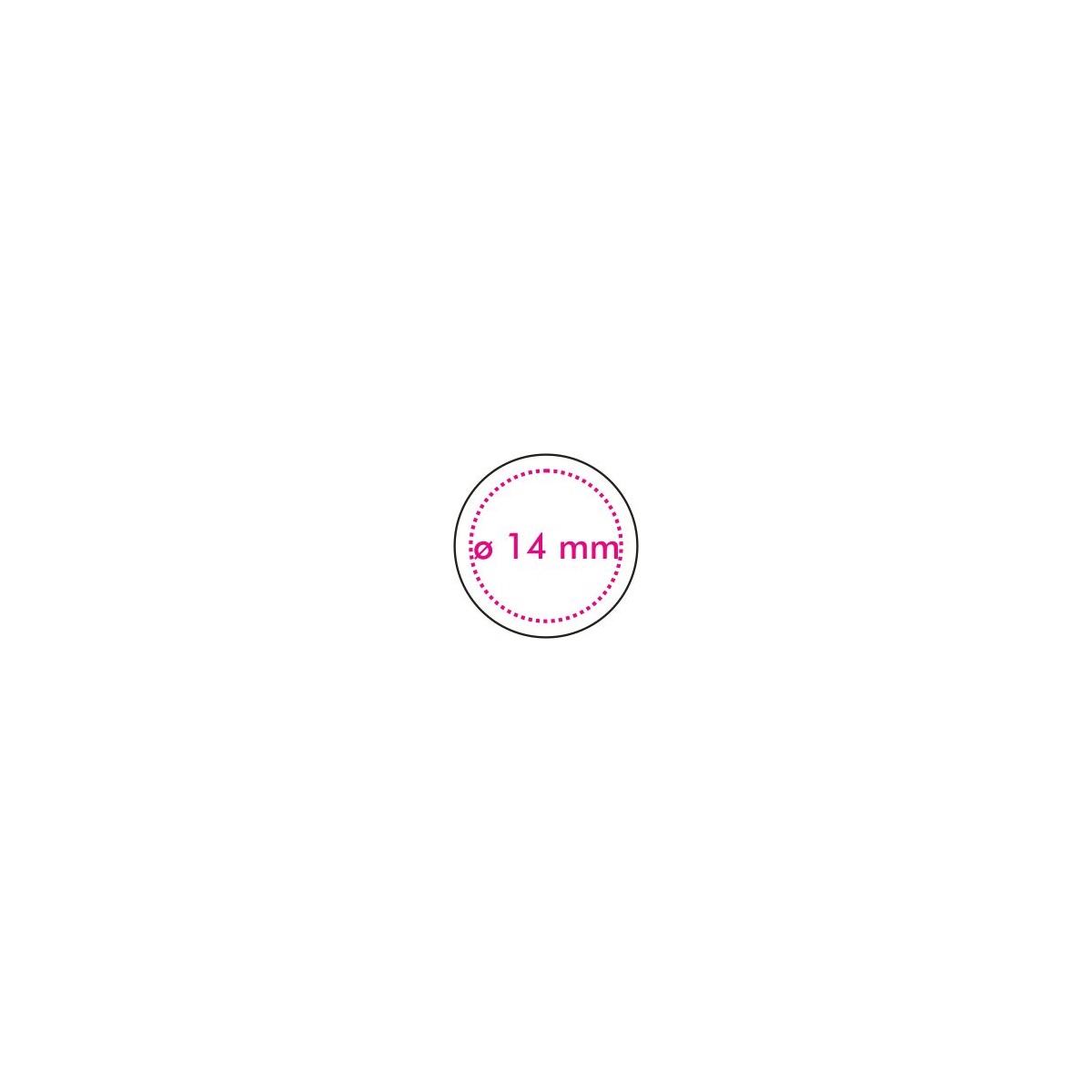 oben (ø 1,4 cm)