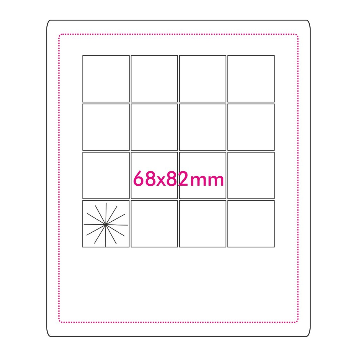 Vorderseite (6,8 x 8,2 cm)