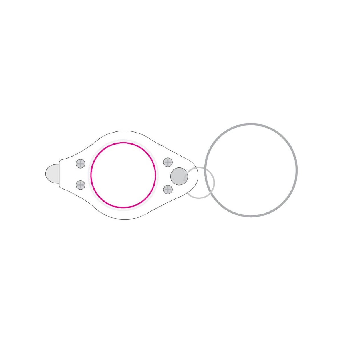 Seite mit Schraube (Ø 17 mm)