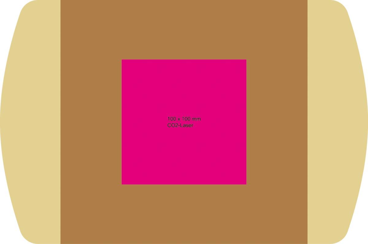 auf Brett (10x10 cm)