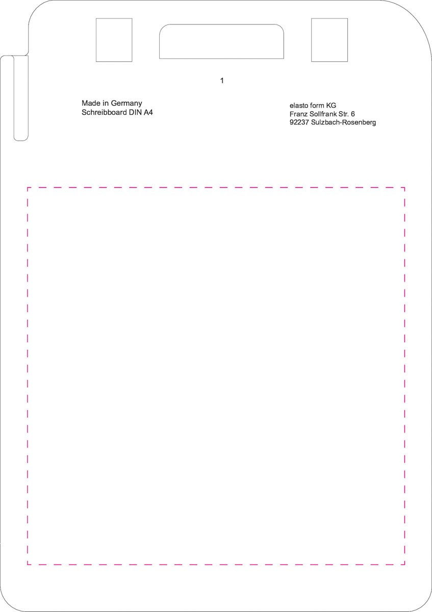 auf Rückseite (21x21 cm)