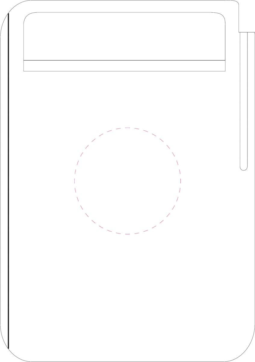 Brett mittig (Ø 10 cm)