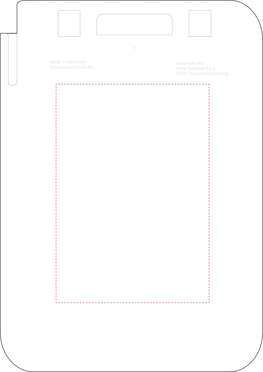 auf Rückseite (14x20 cm)