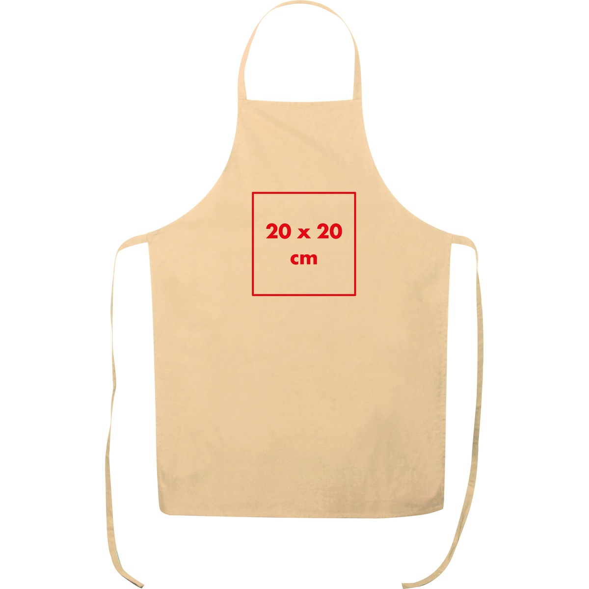 Im oberen Bereich (20 x 20 cm)