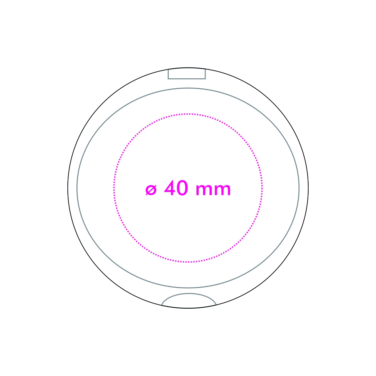 unten (ø 4 cm)