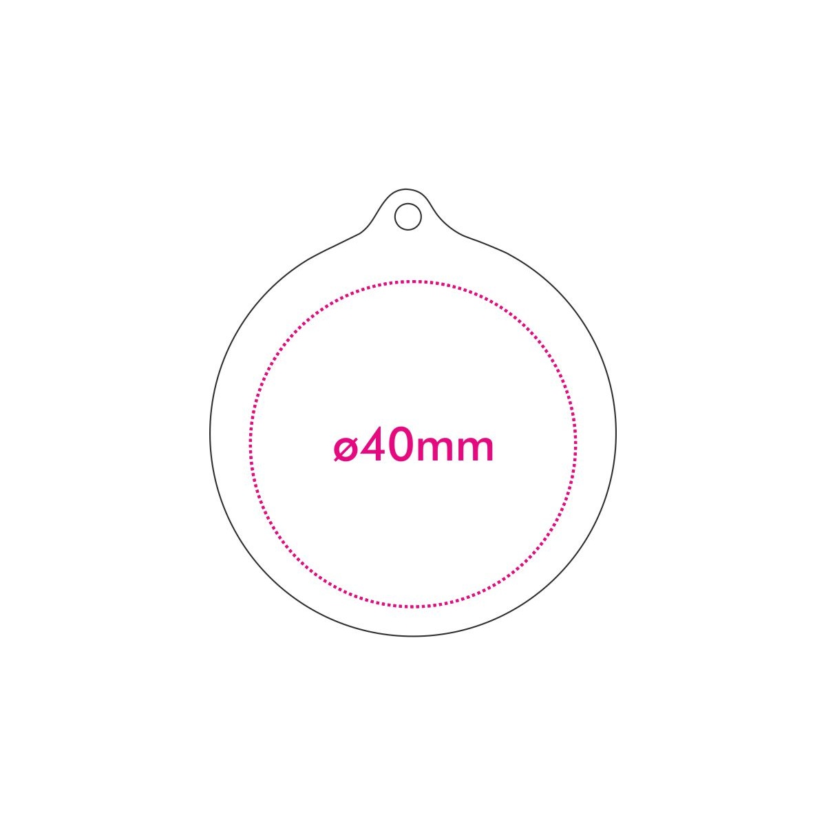 Vorderseite (ø 4 cm)