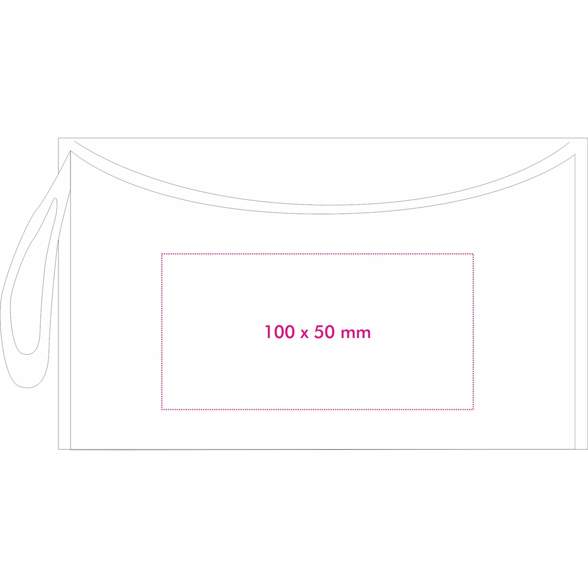 Tasche Vorderseite (10 x 5 cm)