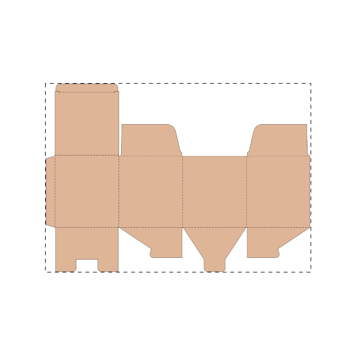 Maßgefertigter Kraft-Wellpappkarton (475 x 338 mm)