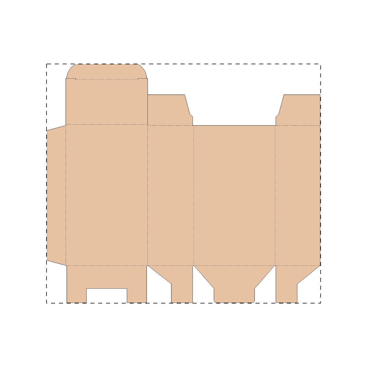Maßgefertigter Kraft-Wellpappkarton (285 x 249 mm)