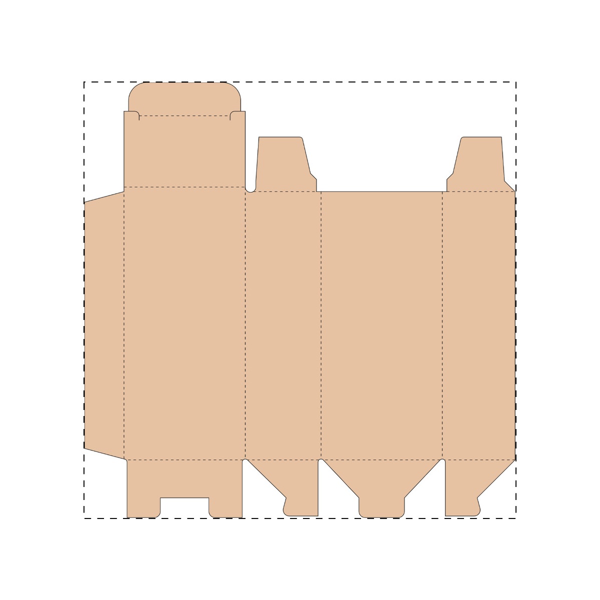 Maßgefertigter Kraft-Karton (143 x 161 mm)