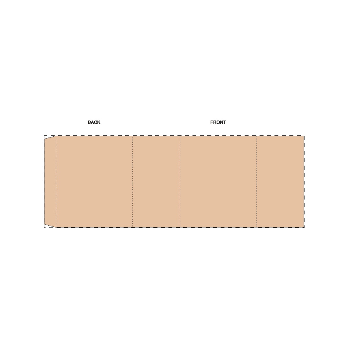 Maßgefertigte Kraft-Papierbanderole (290 x 102 mm)