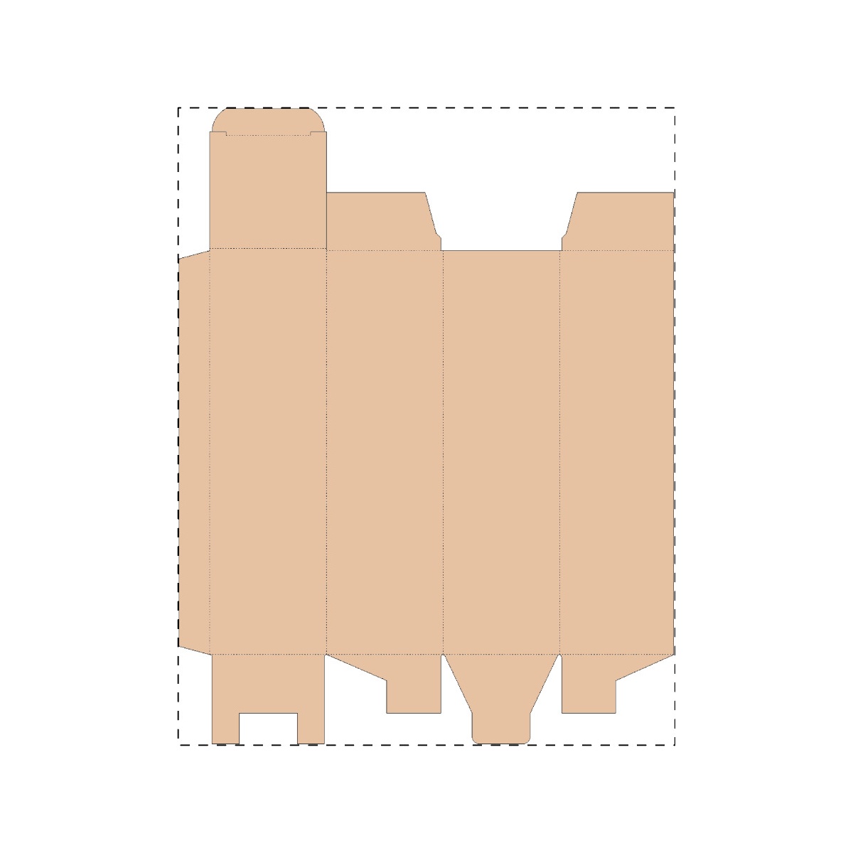 Maßgefertigter Kraft-Wellpappkarton (319 x 409 mm)