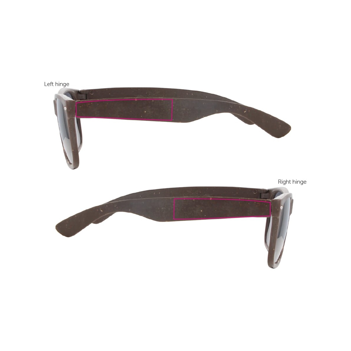 1 cm vom linken und rechten Scharnier (13 x 61 mm)