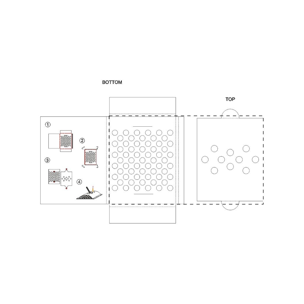 Komplette Oberfläche (40,4 x 23,7 cm)