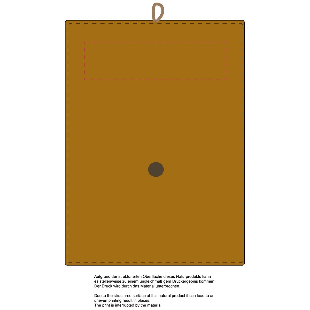 mittig (150 x 40 mm)