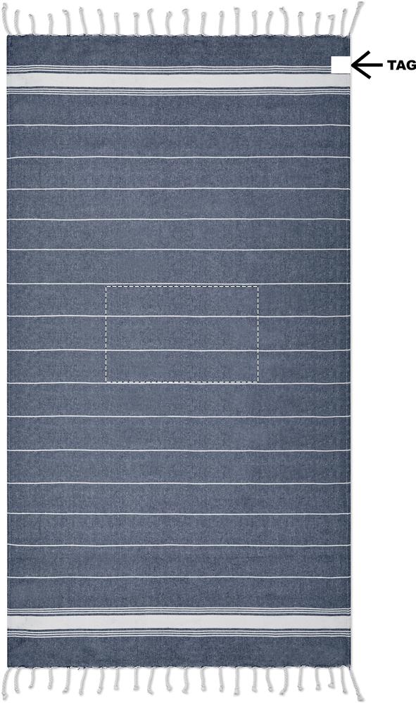 Handtuch Rückseite mittig (25 x 40 cm)