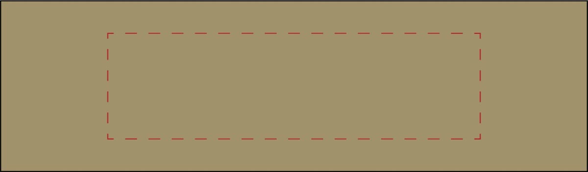 mittig auf Umverpackung (14x4 cm)