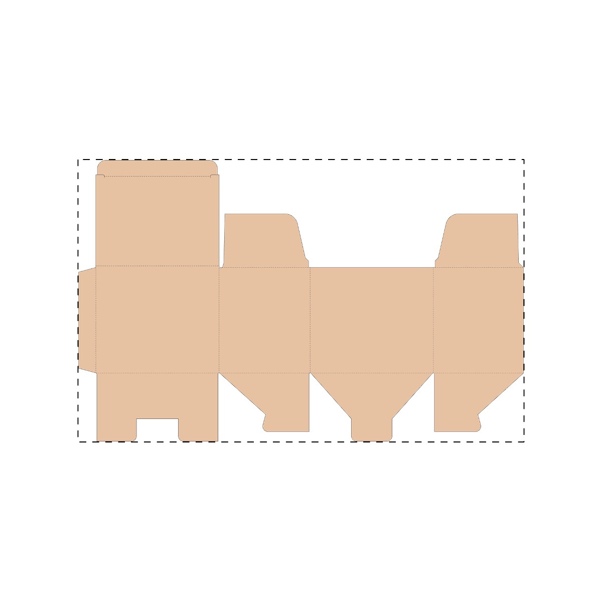 Maßgefertigter Kraft-Wellpappkarton (415 x 262 mm)