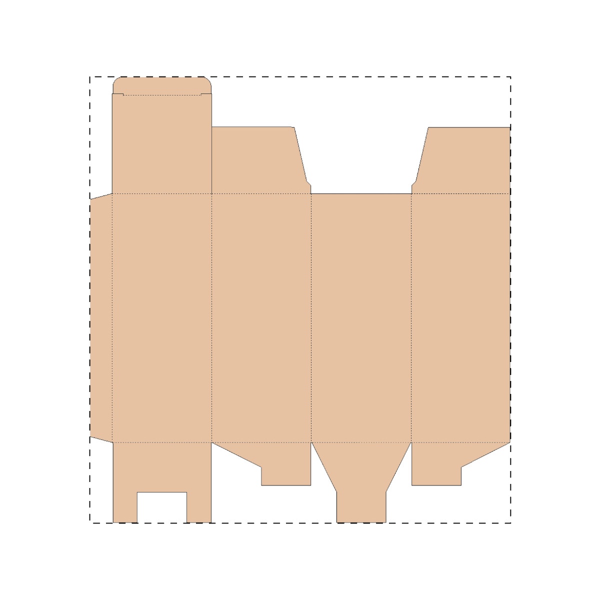 Maßgefertigter Kraft-Karton (263 x 232 mm)
