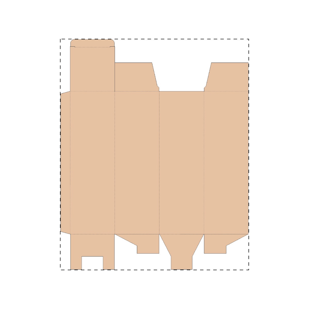 Maßgefertigter Kraft-Wellpappkarton (316 x 387 mm)