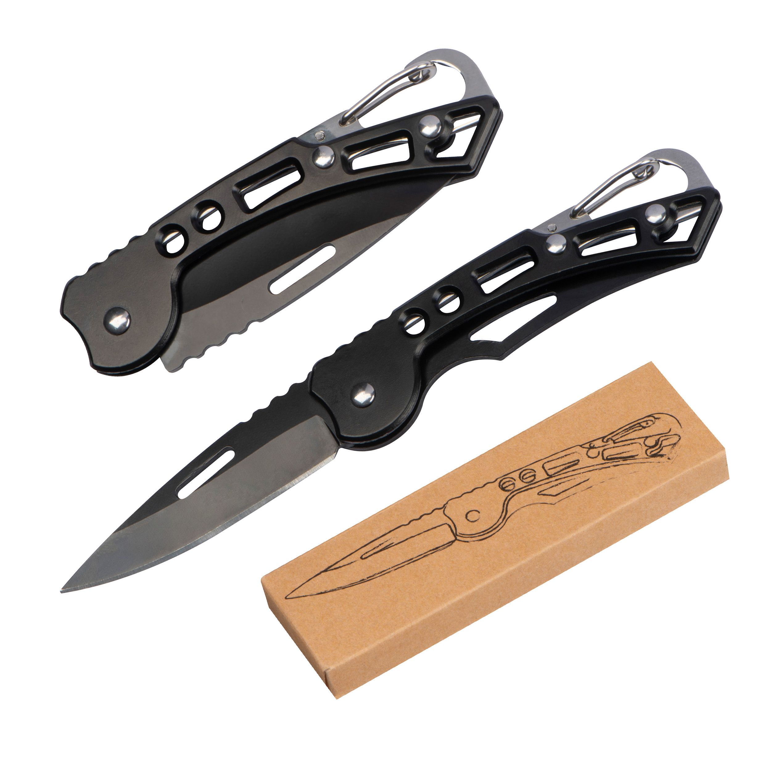 Taschenmesser mit Karabinerhaken mit Logo bedrucken ab 1,91 €