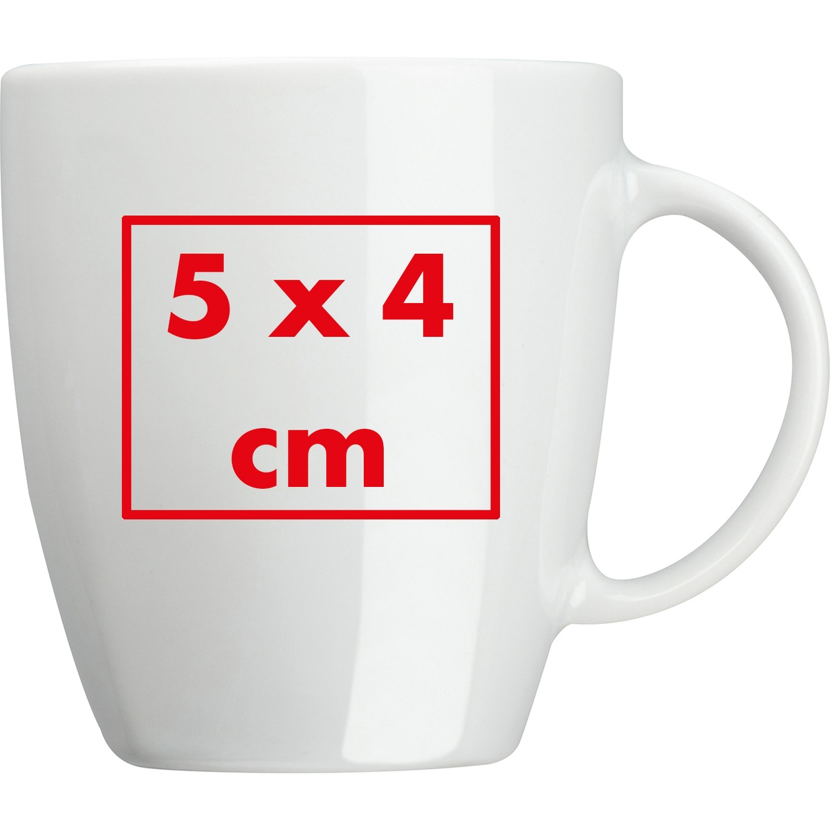 Links vom Henkel (5 x 4 cm)