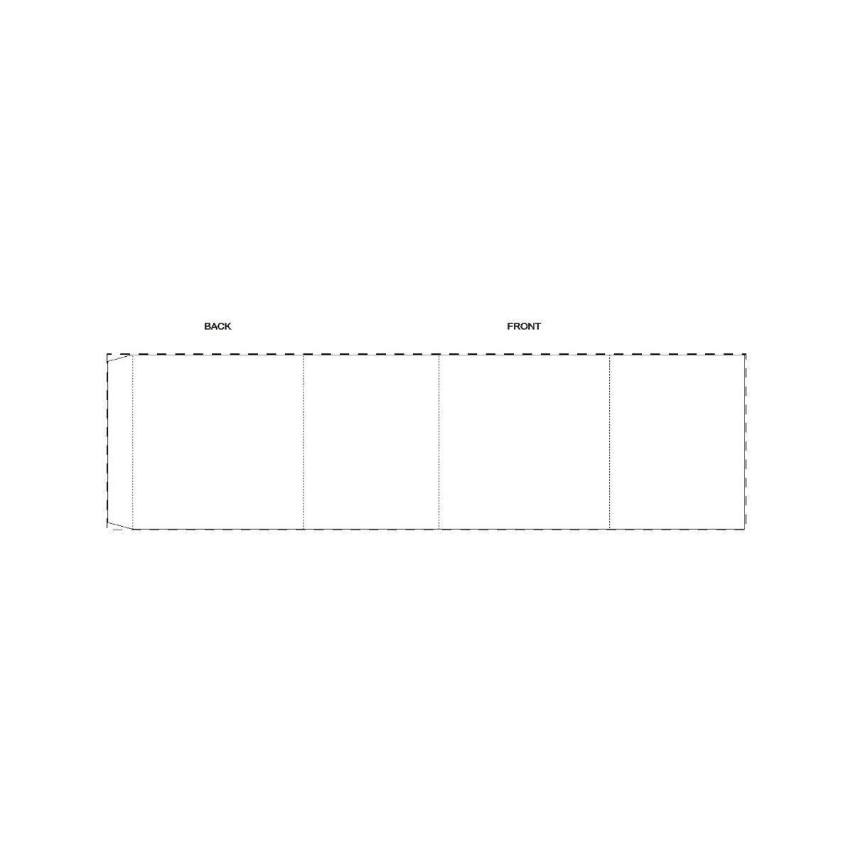 Maßgefertigte Papierbanderole (405 x 111 mm)