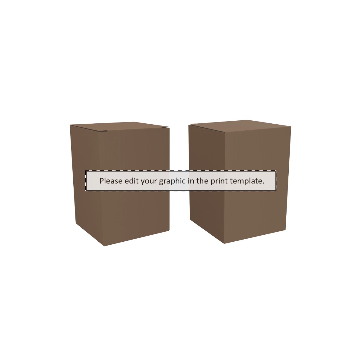 Maßgefertigter Kraft-Karton (146 x 129 mm)