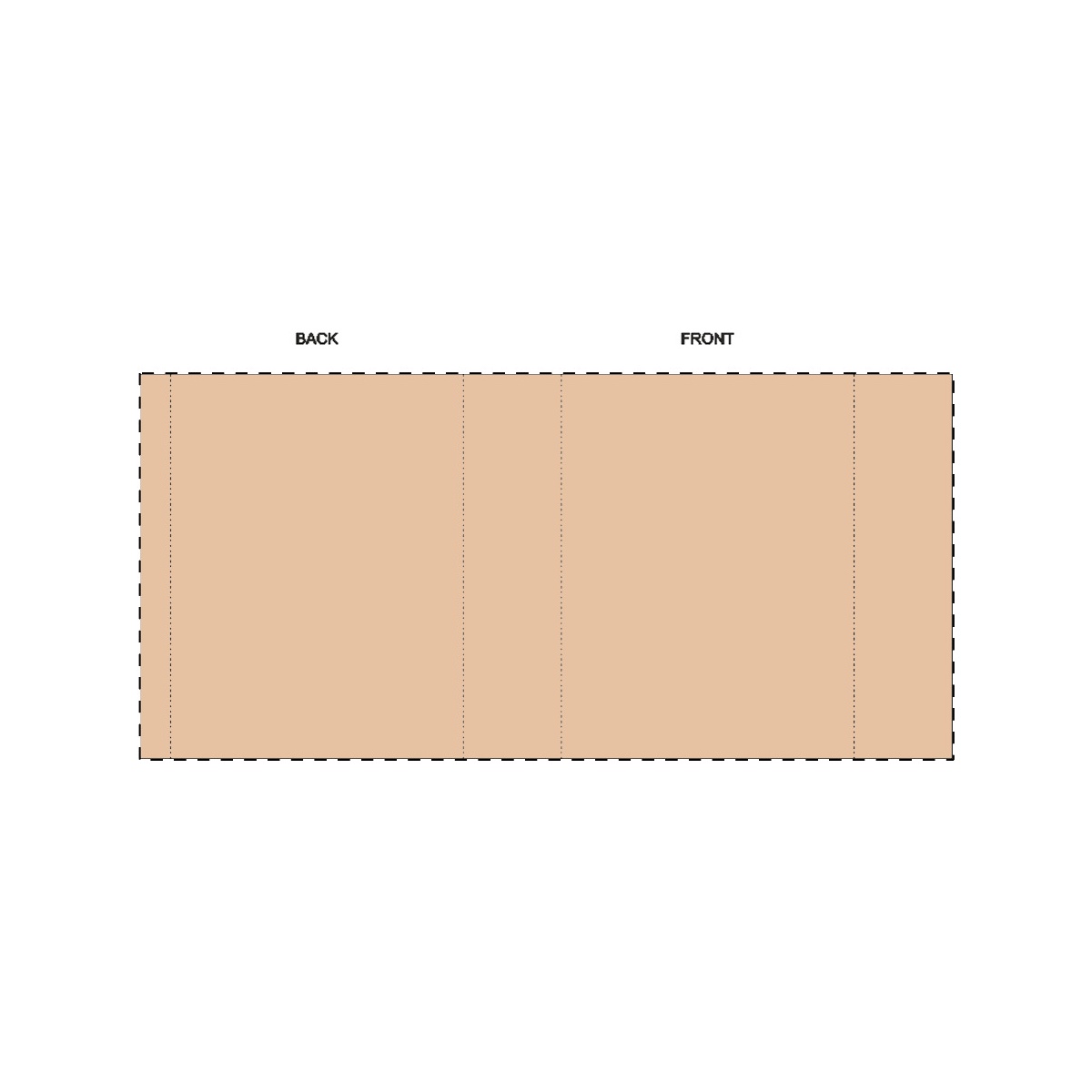 Maßgefertigte Kraft-Papierbanderole (272 x 132 mm)