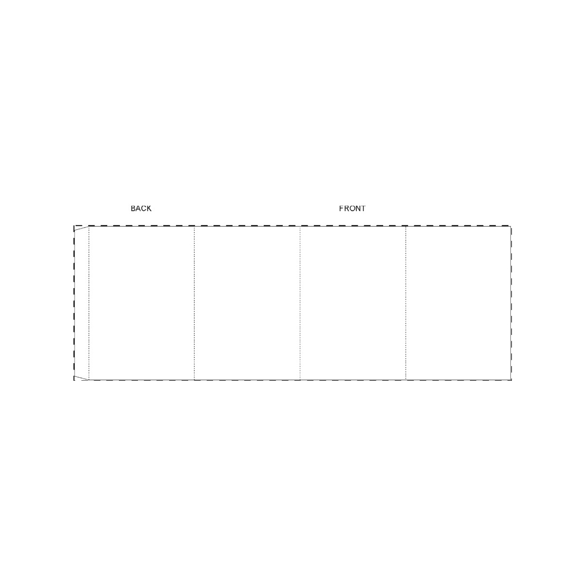 Maßgefertigte Papierbanderole (398 x 140 mm)