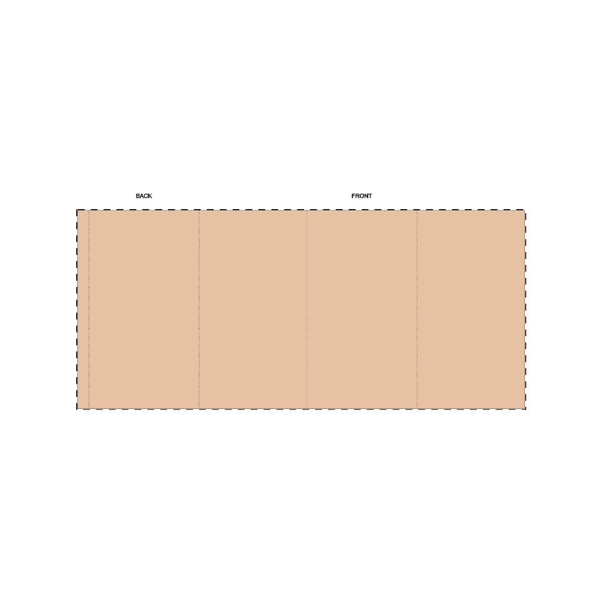 Maßgefertigte Kraft-Papierbanderole (391 x 177 mm)