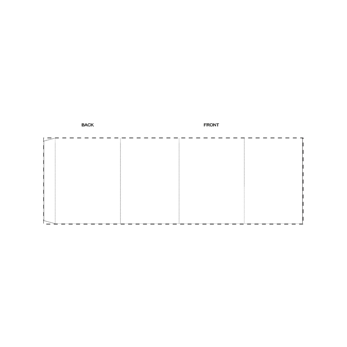 Maßgefertigte Papierbanderole (363 x 120 mm)