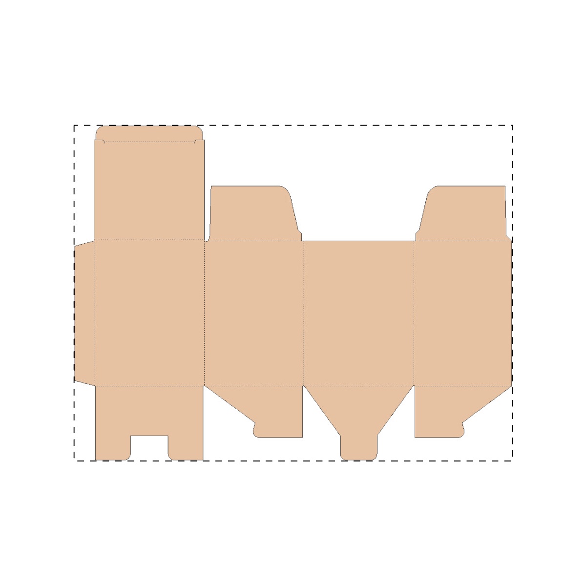 Maßgefertigter Kraft-Wellpappkarton (357 x 273 mm)