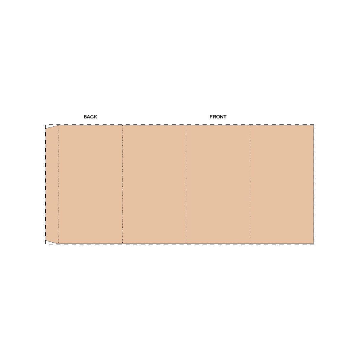 Maßgefertigte Kraft-Papierbanderole (339 x 150 mm)