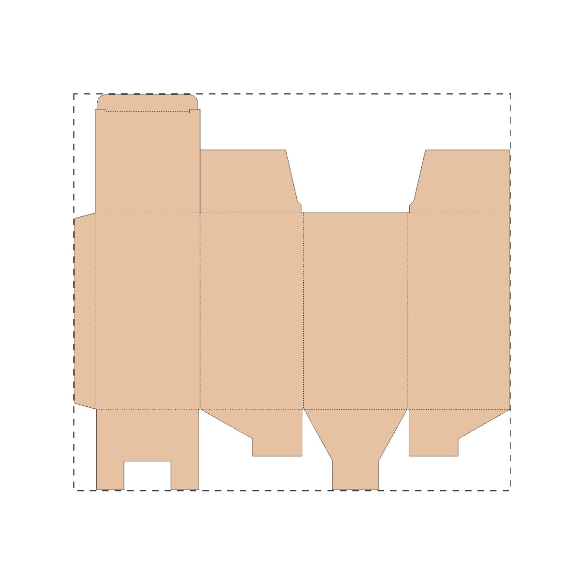 Maßgefertigter Kraft-Wellpappkarton (333 x 302 mm)