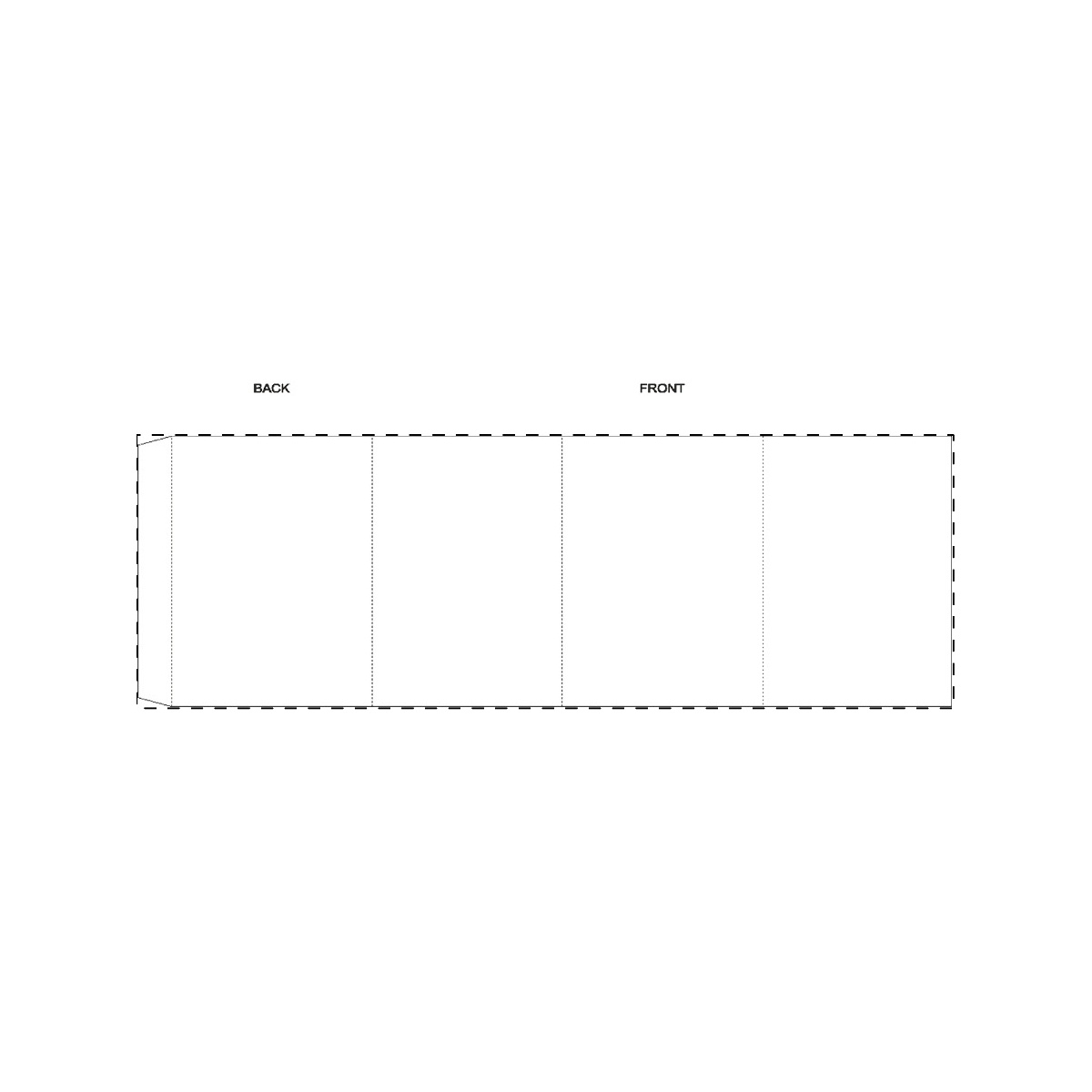 Maßgefertigte Papierbanderole (383 x 127 mm)